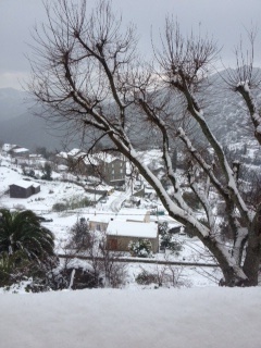 Pila Canale sous la neige, Corse du Sud Pila Canale sous la neige, Corse du Sud